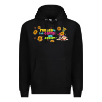 Black fueled by ıced coffee and anxiety Premium Hoodie - TumblerDesignByShophia