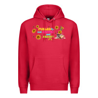 Cardinal fueled by ıced coffee and anxiety Premium Hoodie - TumblerDesignByShophia
