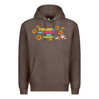 Coffee fueled by ıced coffee and anxiety Premium Hoodie - TumblerDesignByShophia