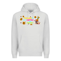 Dove Grey fueled by ıced coffee and anxiety Premium Hoodie - TumblerDesignByShophia