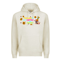 Oatmeal Heather fueled by ıced coffee and anxiety Premium Hoodie - TumblerDesignByShophia