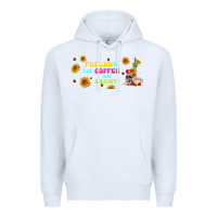 White fueled by ıced coffee and anxiety Premium Hoodie - TumblerDesignByShophia
