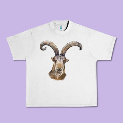 Spanish Goat Face Urban Heavy Tee Designed By Lillyallendesigns