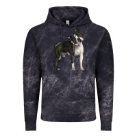 Cloud Black Boston Terrier Vintage Hoodie - LillyAllenDesigns