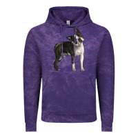 Cloud Purple Boston Terrier Vintage Hoodie - LillyAllenDesigns