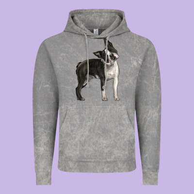 Boston Terrier Vintage Hoodie Designed By Lillyallendesigns