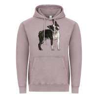 Vintage Zinc Boston Terrier Vintage Hoodie - LillyAllenDesigns