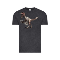Vintage Black Deinonychus Vintage Tee - LillyAllenDesigns