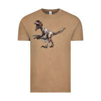 Vintage Coffee Deinonychus Vintage Tee - LillyAllenDesigns