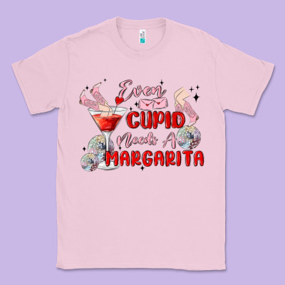 Even Cupid Need A Margarita Classic Tee Designed By Maliassmallbusiness