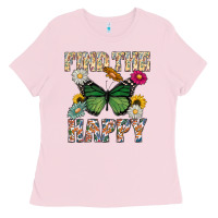 Bubblegum Pink Kind The Happy Ladies Tee - CowhideDigitalArt