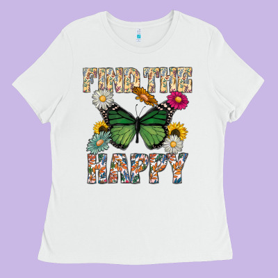 Kind The Happy Ladies Tee Designed By Cowhidedigitalart