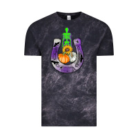Cloud Black horseshoe halloween Vintage Tee - AdoDesignShop