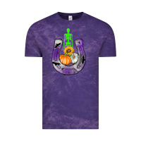 Cloud Purple horseshoe halloween Vintage Tee - AdoDesignShop