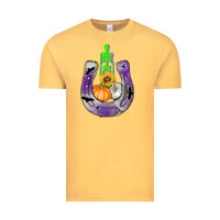 Vintage Mustard horseshoe halloween Vintage Tee - AdoDesignShop
