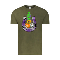 Vintage Olive horseshoe halloween Vintage Tee - AdoDesignShop