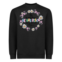 Black he has risen Heavyweight Sweatshirt - MaliasSmallBusiness
