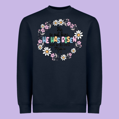 He Has Risen Heavyweight Sweatshirt Designed By Maliassmallbusiness