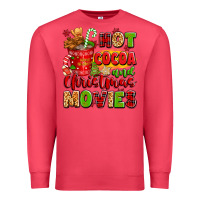 Cardinal hot cocoa and christmas movies Premium Sweatshirt - texasbilliewilder