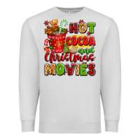 Dove Grey hot cocoa and christmas movies Premium Sweatshirt - texasbilliewilder