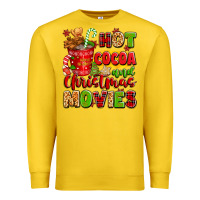 Lemon hot cocoa and christmas movies Premium Sweatshirt - texasbilliewilder