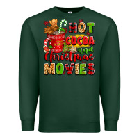 Sports Green hot cocoa and christmas movies Premium Sweatshirt - texasbilliewilder