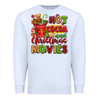 White hot cocoa and christmas movies Premium Sweatshirt - texasbilliewilder