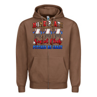 Chestnut home plate social club pitches be crazy Zipper Hoodie - Artiststas