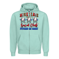 Seafoam home plate social club pitches be crazy Zipper Hoodie - Artiststas