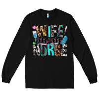 Black wife mom nurse Long Sleeve Tee - NancyCooperArtShop