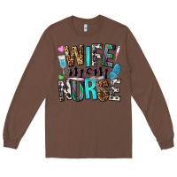 Chestnut wife mom nurse Long Sleeve Tee - NancyCooperArtShop