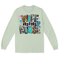 Matcha wife mom nurse Long Sleeve Tee - NancyCooperArtShop
