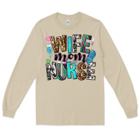 Mushroom wife mom nurse Long Sleeve Tee - NancyCooperArtShop