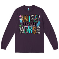 Plum wife mom nurse Long Sleeve Tee - NancyCooperArtShop