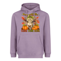 Lavender Pray Till The Cows Come Home Heavyweight Hoodie - texasbilliewilder