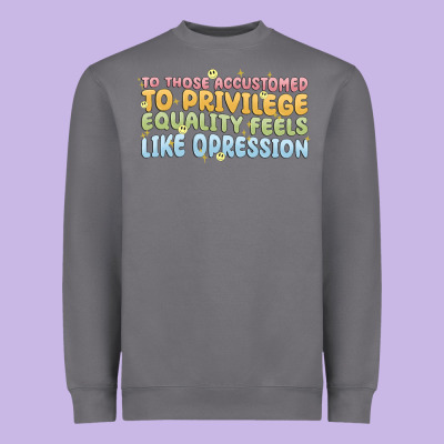 To Those Accustomed To Privilege Heavyweight Sweatshirt Designed By Maliassmallbusiness