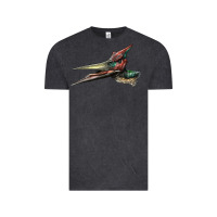 Vintage Black Pteranodon Face Vintage Tee - LillyAllenDesigns