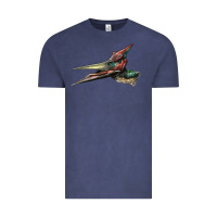 Vintage Denim Pteranodon Face Vintage Tee - LillyAllenDesigns