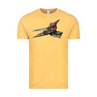 Vintage Mustard Pteranodon Face Vintage Tee - LillyAllenDesigns