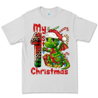 Dove Grey my first christmas dragon Premium Tee - FaDigitalArtStudio