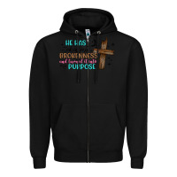 Black he has taken my brokenness and turned it into my p Zipper Hoodie - Artiststas