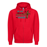Red he has taken my brokenness and turned it into my p Zipper Hoodie - Artiststas
