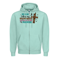 Seafoam he has taken my brokenness and turned it into my p Zipper Hoodie - Artiststas