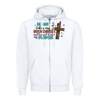 White he has taken my brokenness and turned it into my p Zipper Hoodie - Artiststas