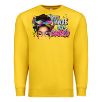 Lemon 80s made 90s raised messy bun Premium Sweatshirt - texasbilliewilder