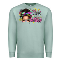 Seafoam 80s made 90s raised messy bun Premium Sweatshirt - texasbilliewilder