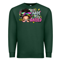 Sports Green 80s made 90s raised messy bun Premium Sweatshirt - texasbilliewilder