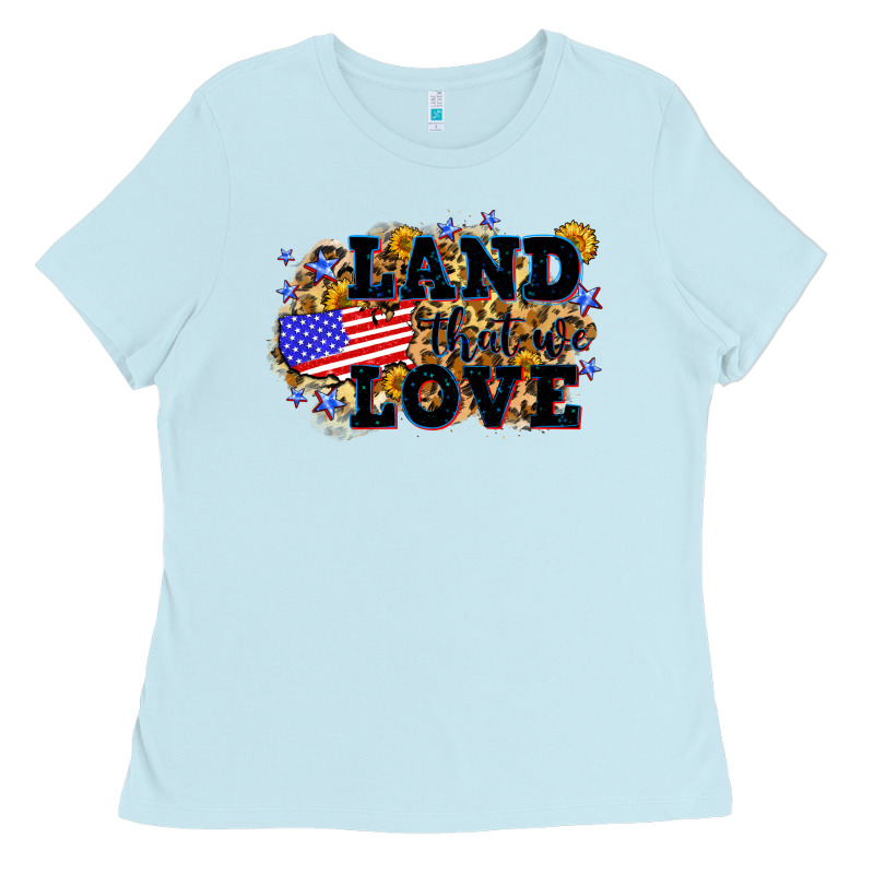 Land That We Love 4th Of July Ladies Tee by Neo Western | Teevron