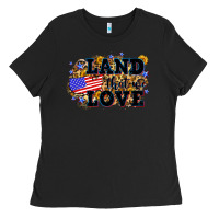 Black Land that we love 4th of July Ladies Tee - Neo Western