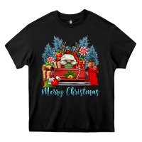 Black merry christmas gnomes truck Heavy Core Tee - FaDigitalArtStudio